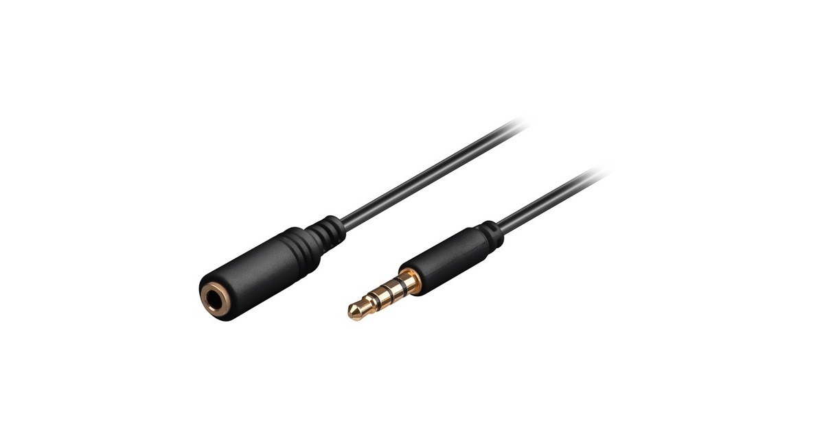 3,5mm 4 Pin slim(schwarz, 3 Meter) 3,5mm 4 Pin slim(schwarz, 3 Meter)