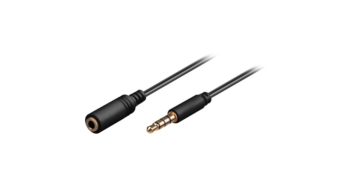 3,5mm 4 Pin slim(schwarz, 50cm) 3,5mm 4 Pin slim(schwarz, 50cm)