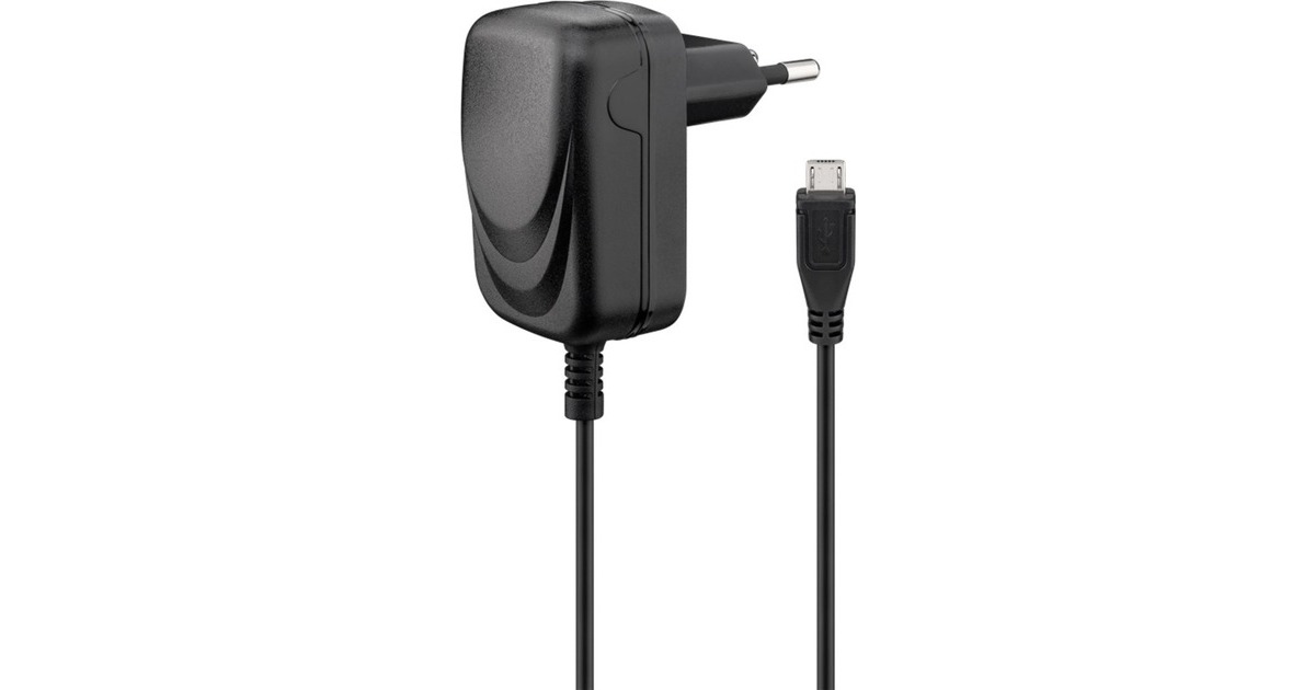 goobay Micro USB-Ladegerät 1 A(schwarz)