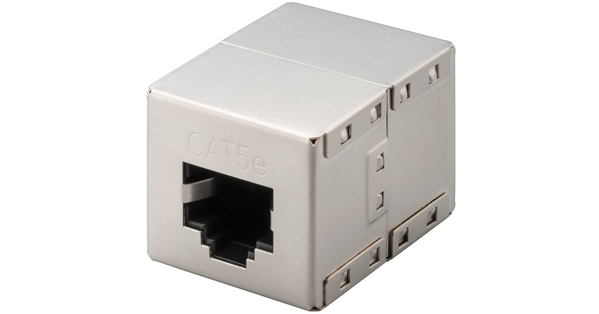 goobay RJ-45 Modularkupplung(2x RJ-45 Buchse)