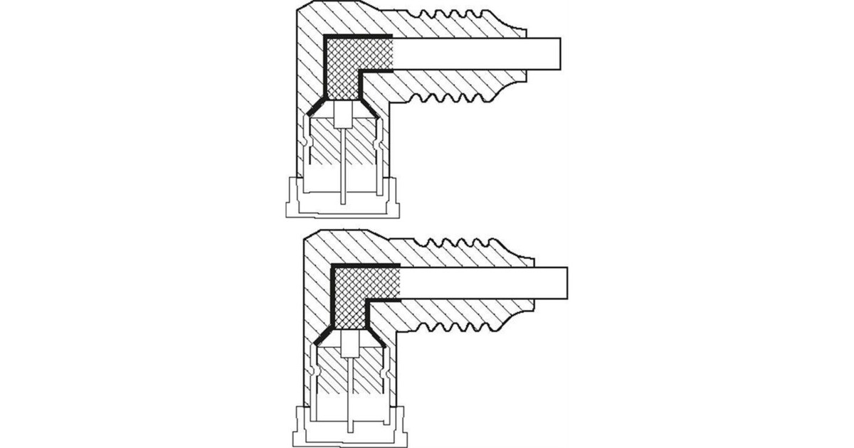 F-Stecker 90°(weiß, 2 Meter)
