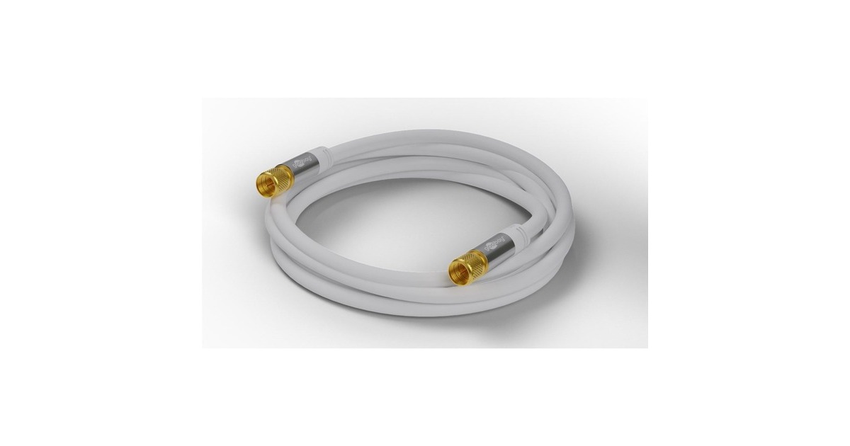 F-Stecker(weiß, 10 Meter)