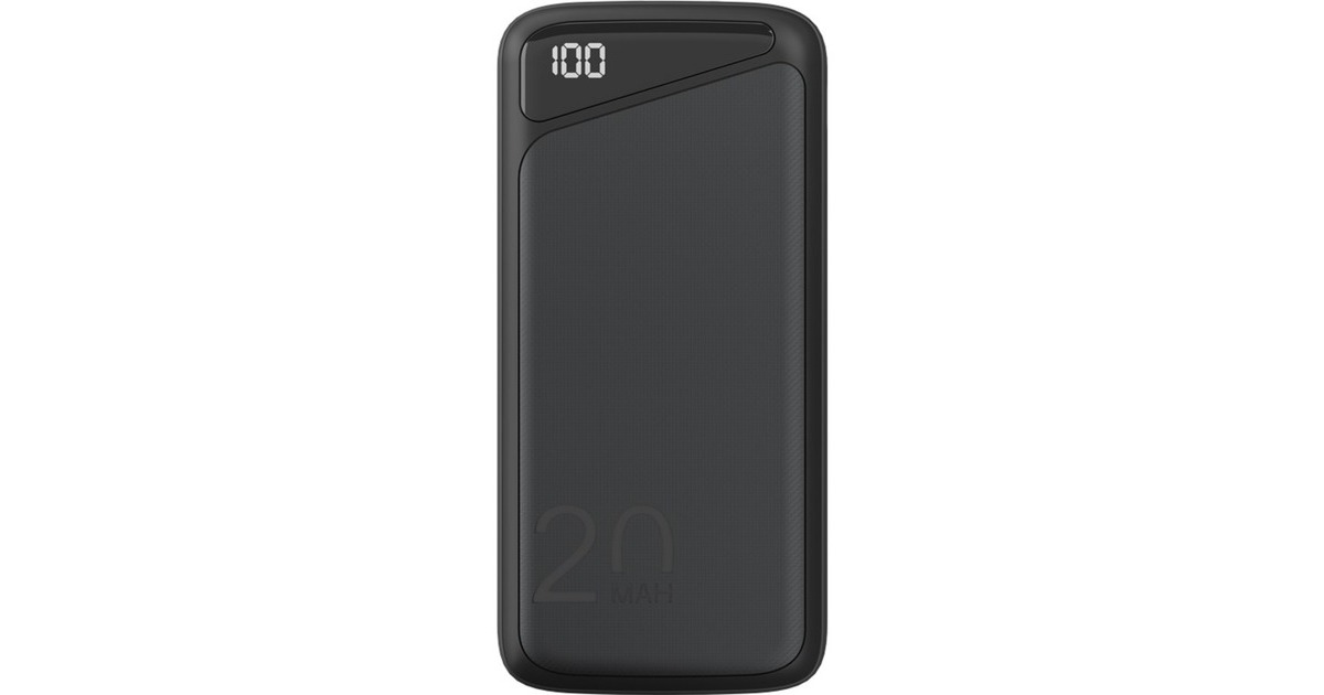 goobay Schnelllade-Powerbank 20.000 mAh(schwarz, PD, Quick Charge 3.0, Super Charge)