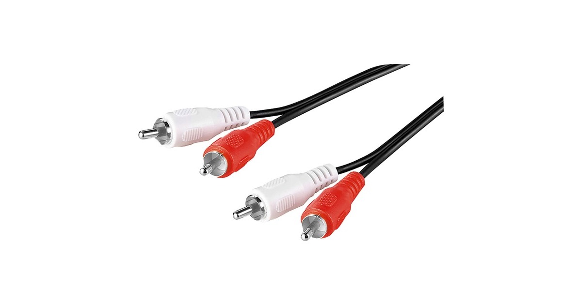 StereoCinch(schwarz, 5 Meter)