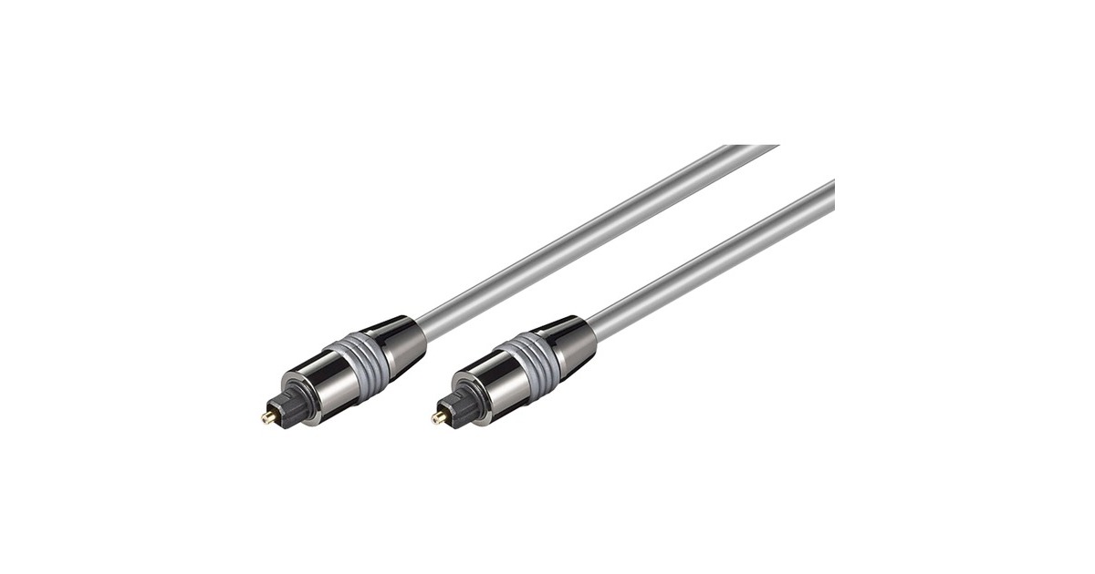 goobay Toslink-Kabel HQ(silber, 3 Meter)