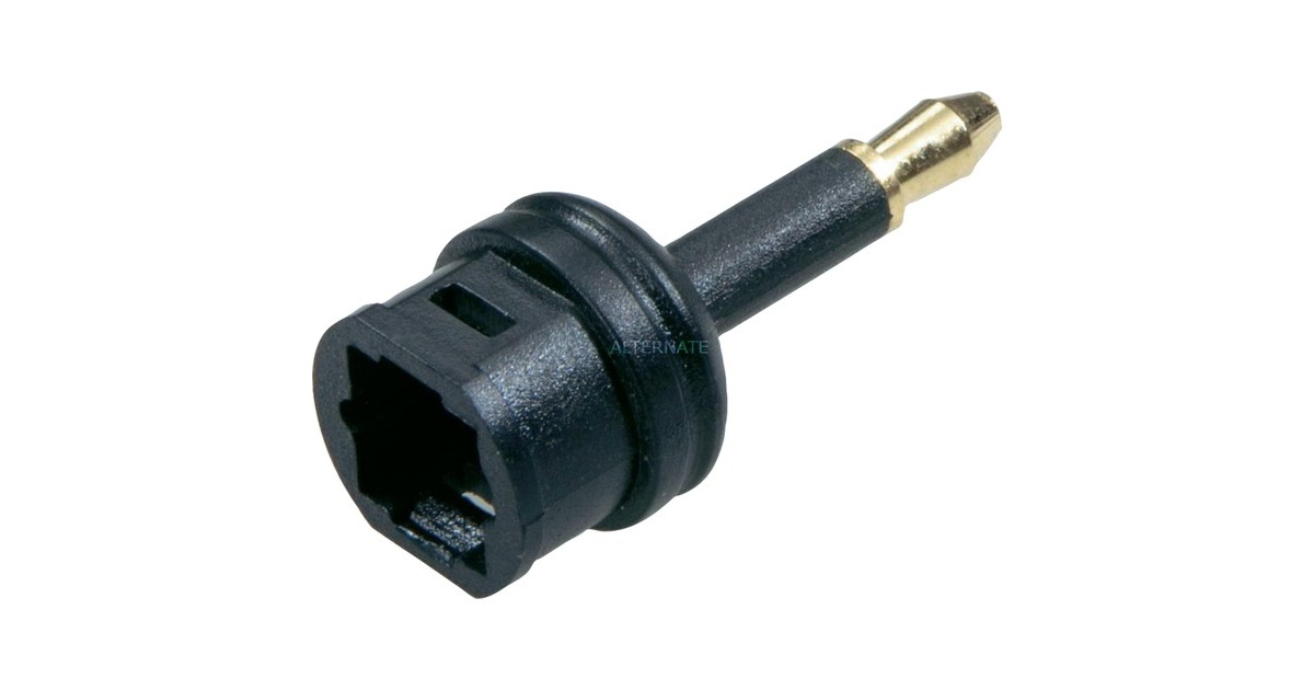 goobay Toslink-Kupplung auf 3,5 mm, Adapter(schwarz)