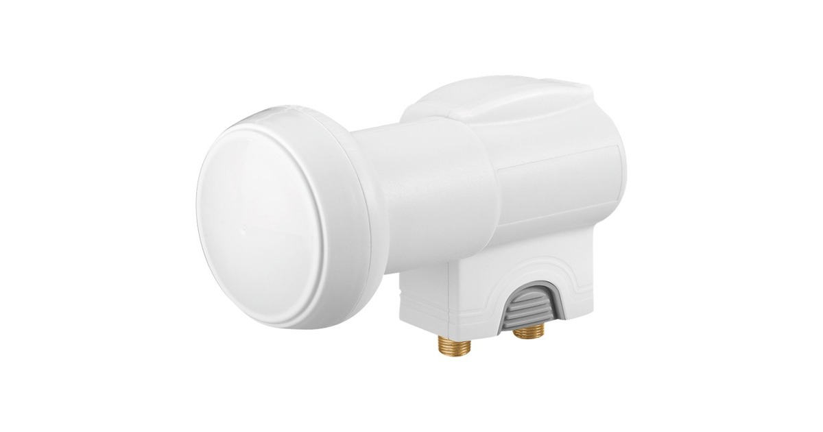 goobay Twin Universal LNB 0,1dB(weiß/grau)