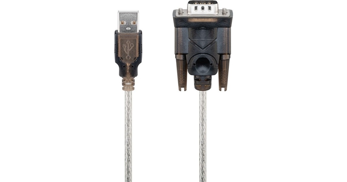 Seriell RS-232 Stecker(transparent, 1,5 Meter)