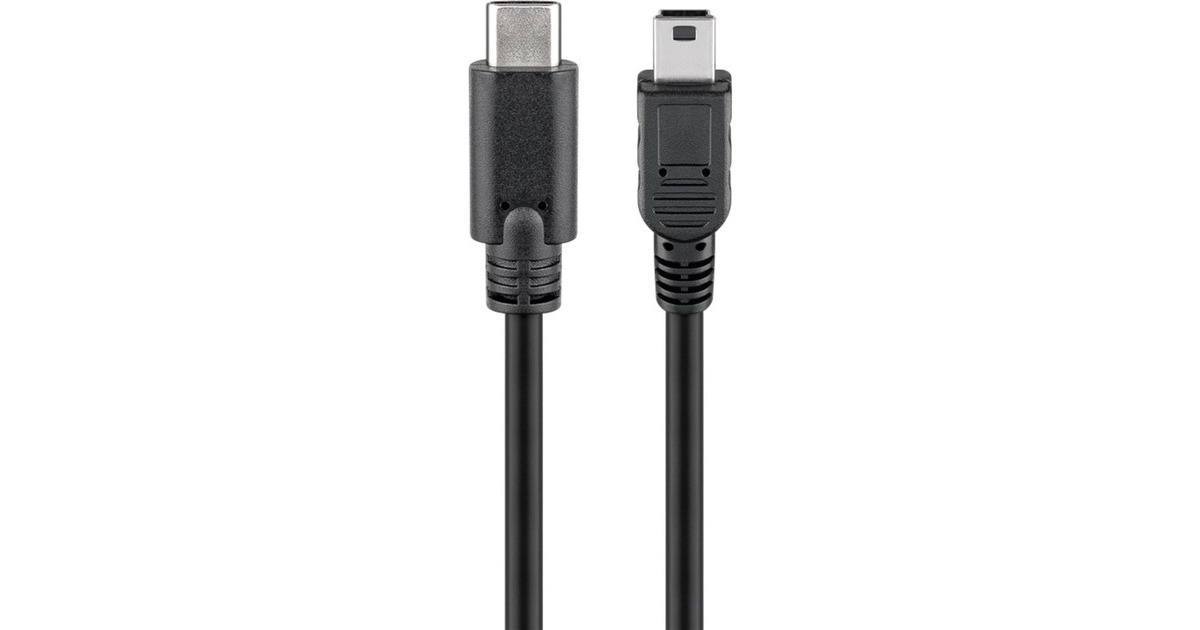 Mini-USB Stecker, Adapter(schwarz, 50cm)