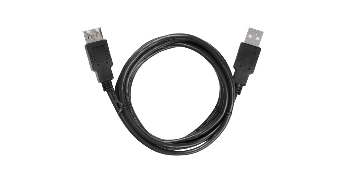 USB-A Buchse(schwarz, 3 Meter)