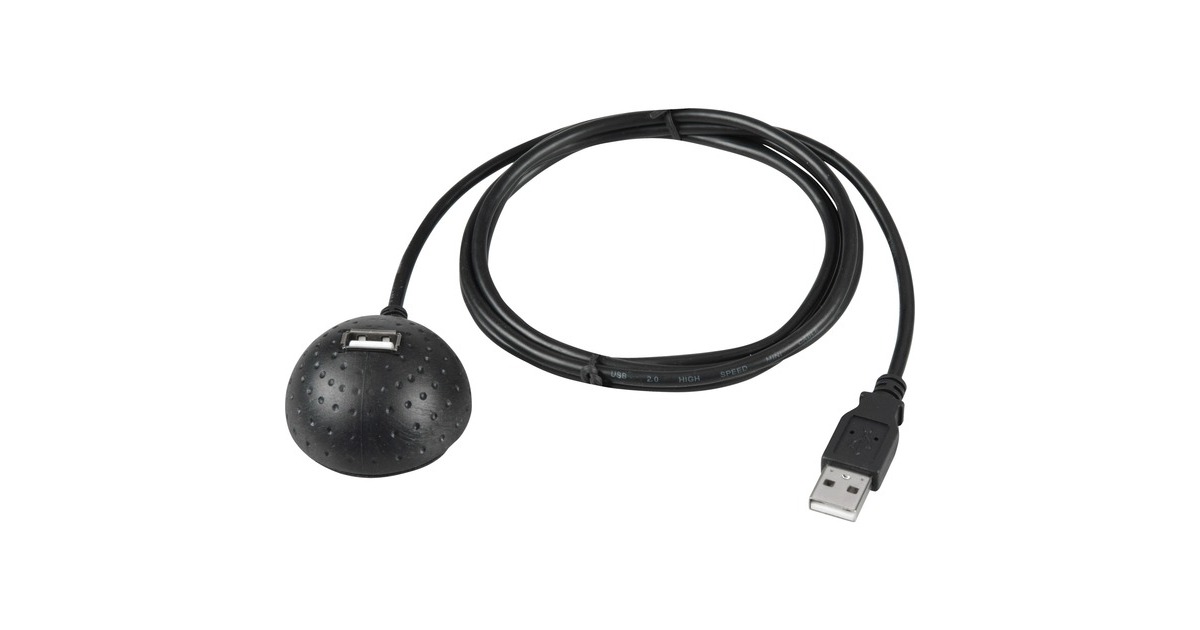 USB-A Buchse(schwarz, 1,5 Meter, Buchse mit Standfuß)