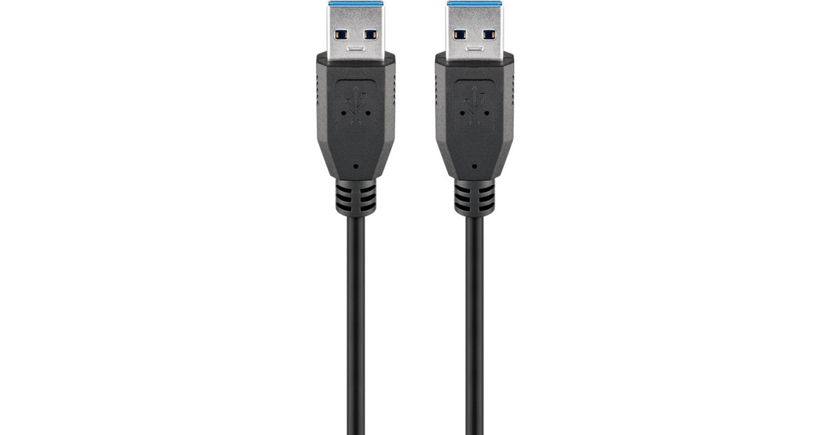USB-A Stecker(schwarz, 1,8 Meter)