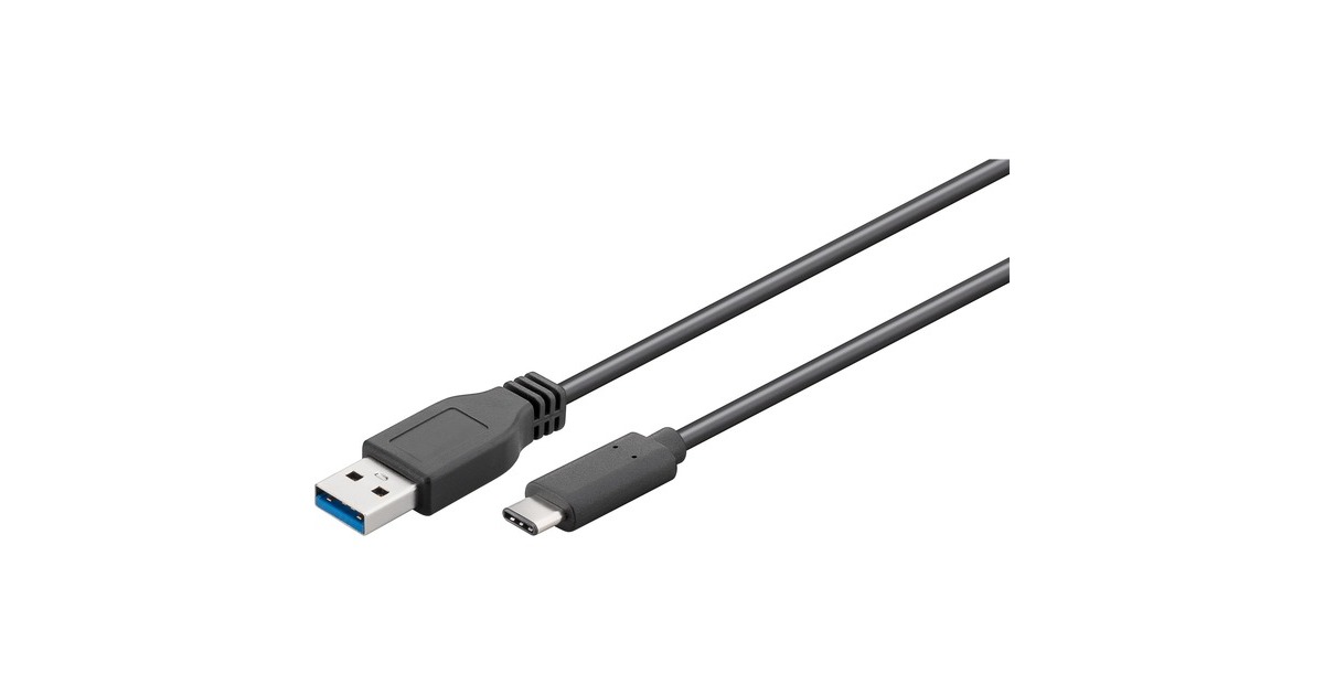 USB-C Stecker(schwarz, 0,5 Meter)