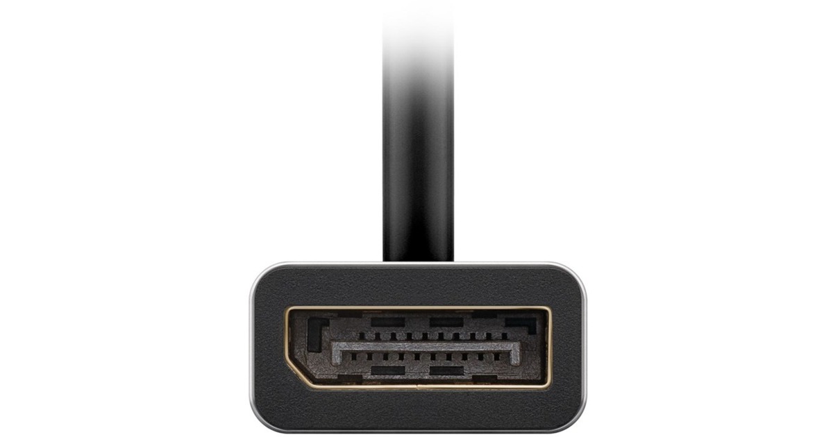 DisplayPort Buchse(schwarz/silber, 15cm, bis 8K @ 60Hz)