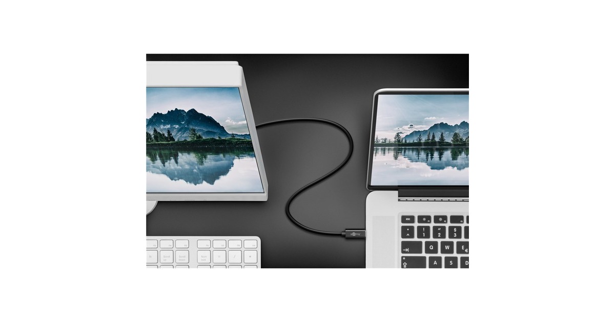 DisplayPort Stecker(schwarz, 1,2 Meter, 4K 60Hz)