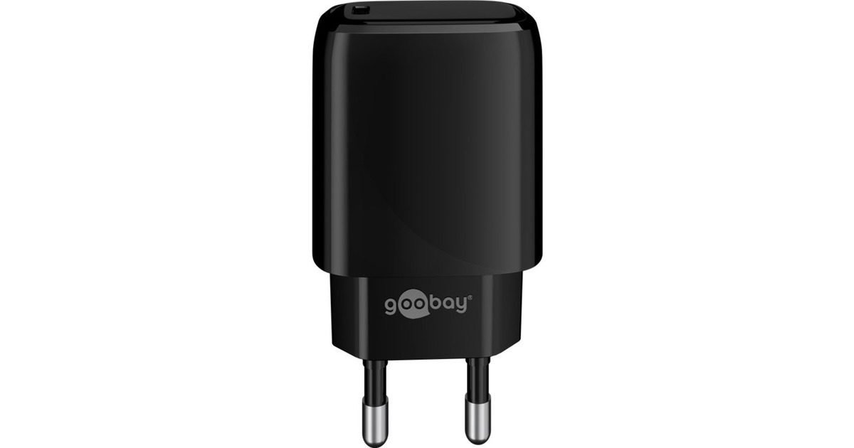 goobay USB-C PD (Power Delivery) Schnellladegerät (20W)(schwarz)