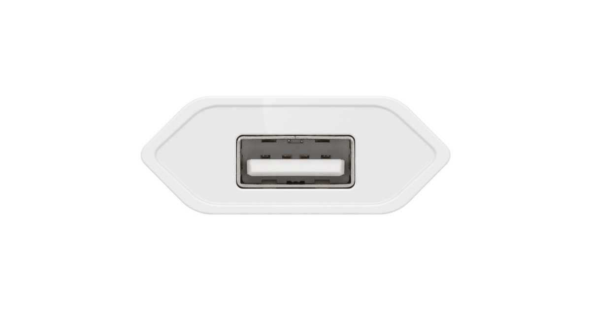 goobay USB-Ladegerät 1 A (5W) weiß(weiß)