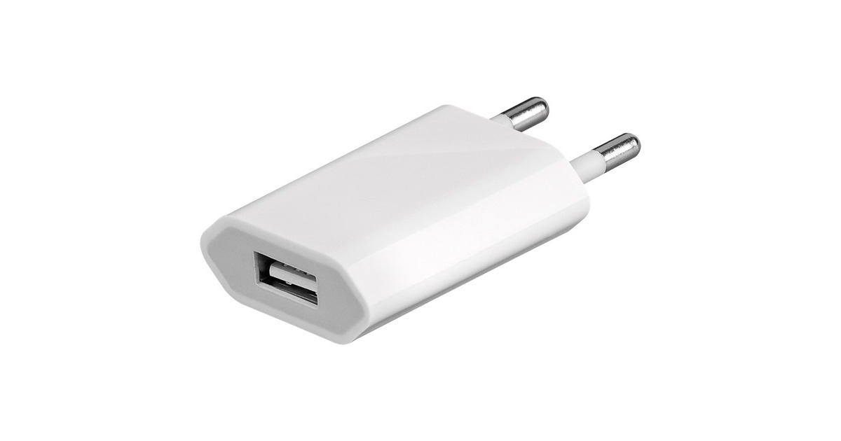 goobay USB-Ladegerät 1 A (5W) weiß(weiß)