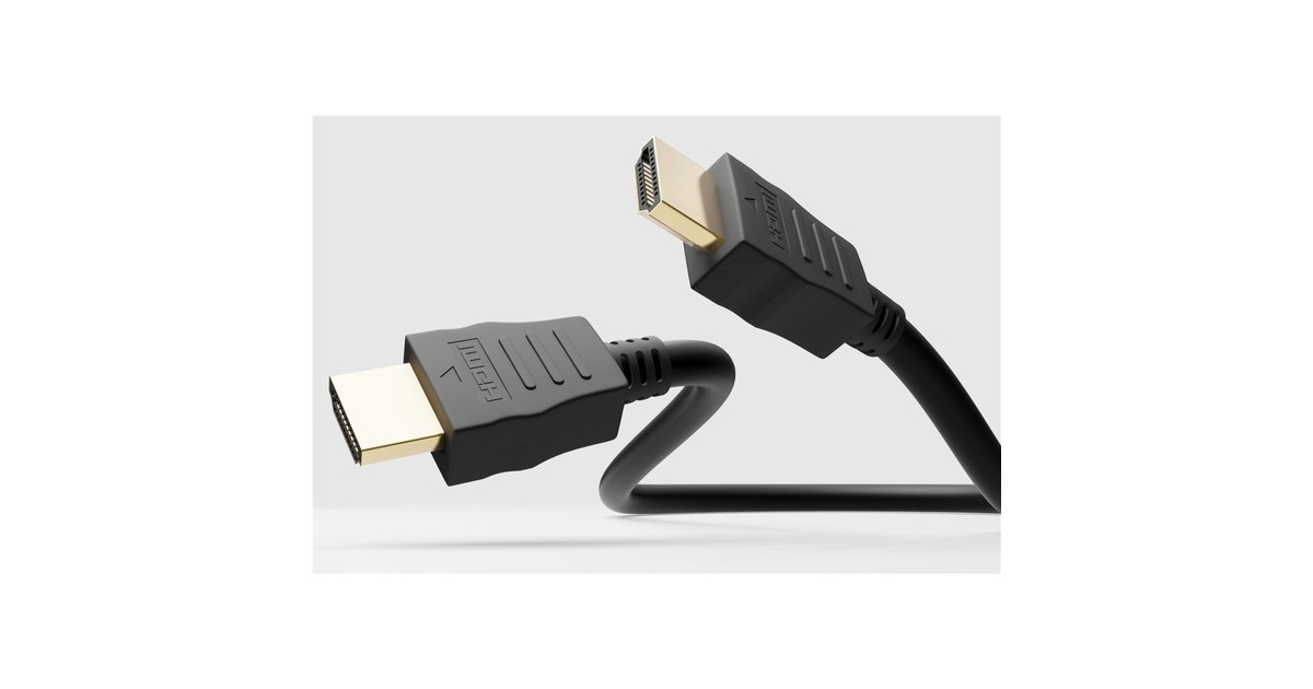 goobay Ultra High-Speed HDMI Kabel mit Ethernet, HDMI 2.1(schwarz, 1,5 Meter)