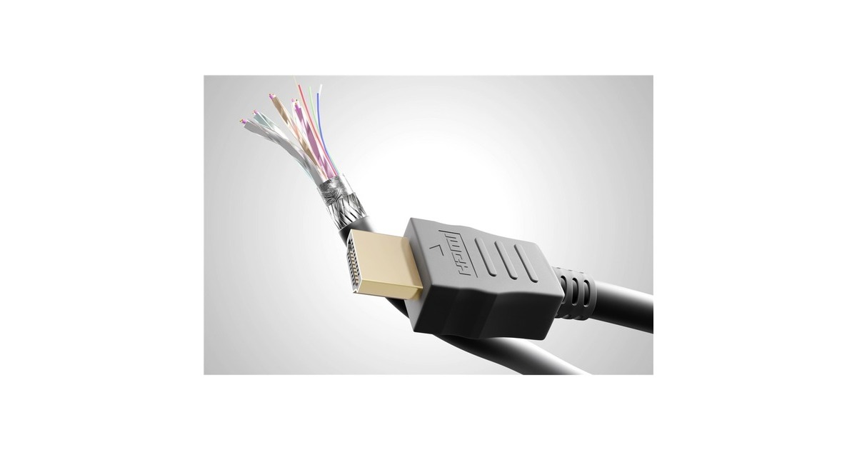 goobay Ultra High-Speed HDMI Kabel mit Ethernet, HDMI 2.1(schwarz, 1,5 Meter)