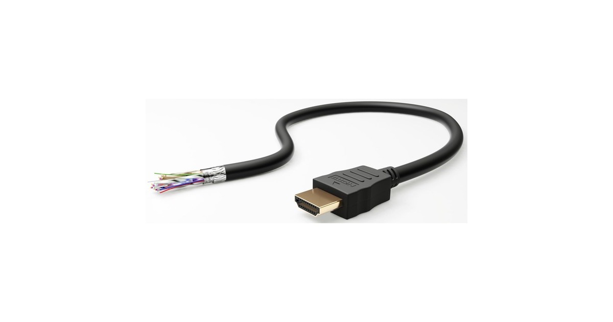 goobay Ultra High-Speed HDMI Kabel mit Ethernet, HDMI 2.1(schwarz, 1,5 Meter)