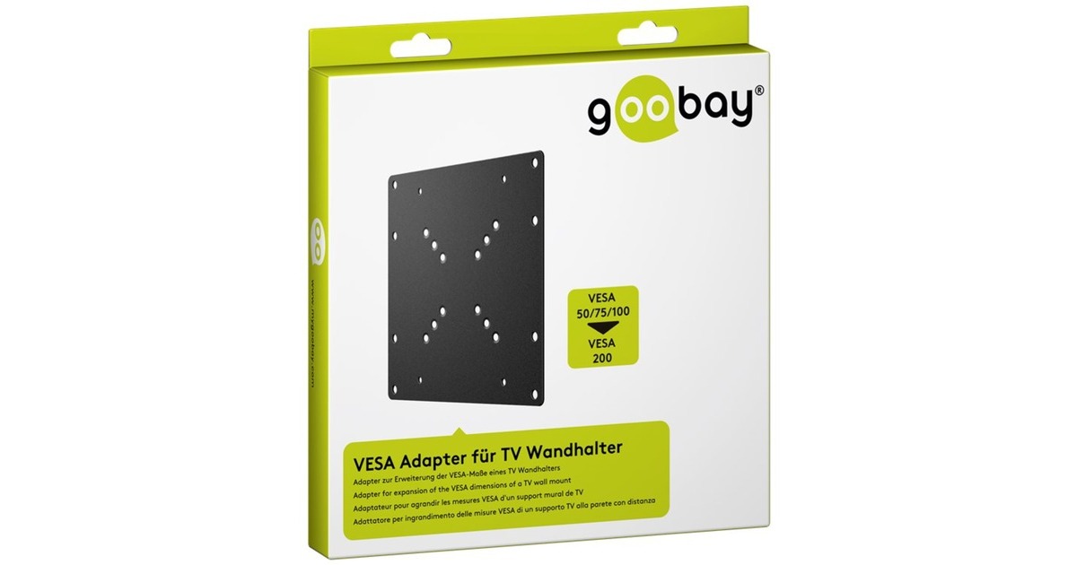goobay VESA-Adapter für TV-Wandhalterung(schwarz)