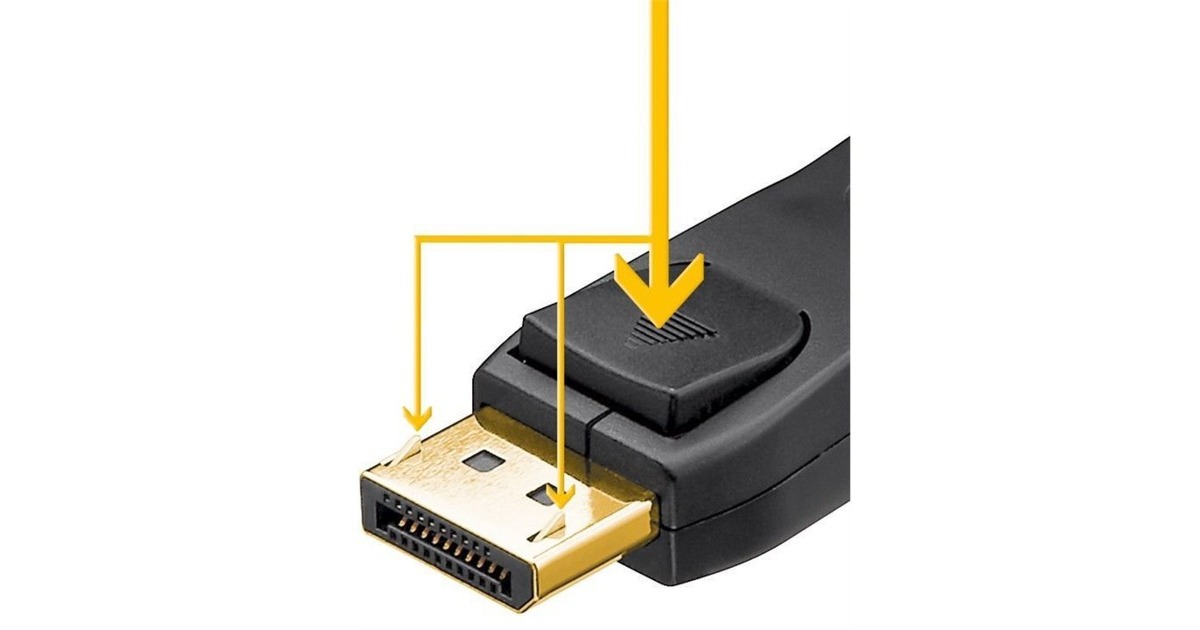 DisplayPort 1.2 Stecker(schwarz, 3 Meter)