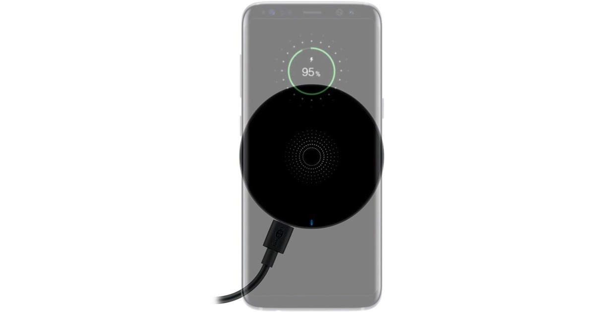 goobay Wireless Charger 5 W, Ladegerät(schwarz)