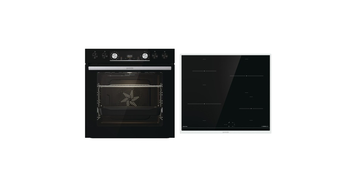 gorenje Black Set 4 Induktion, Herdset(schwarz)