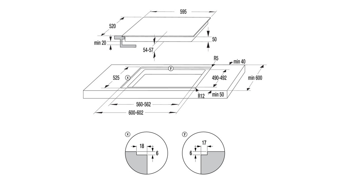 gorenje Black Set 4 Pyrolyse, Backofen-Set(edelstahl)