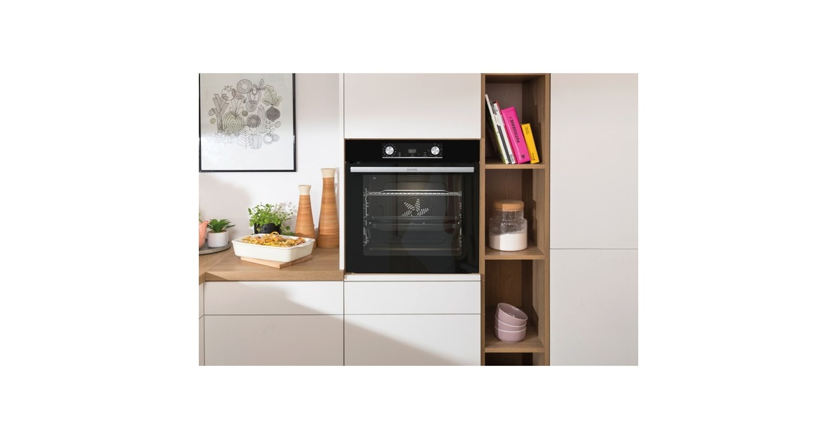 gorenje Black Steam Pyro Set, Backofen-Set(schwarz)