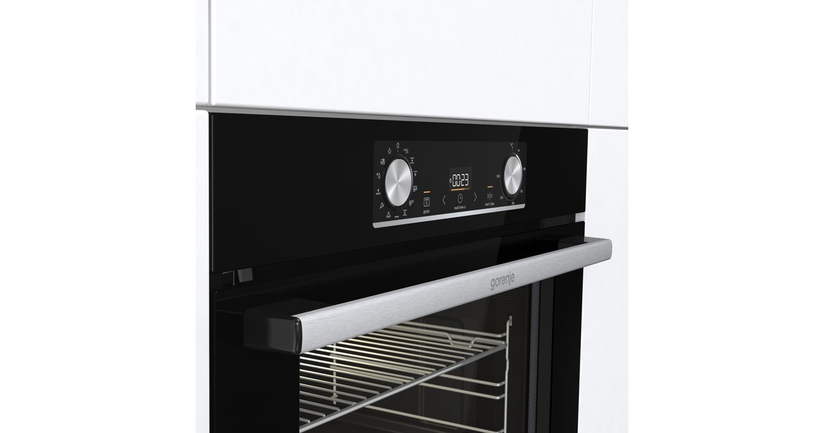 gorenje Black Steam Pyro Set, Backofen-Set(schwarz)