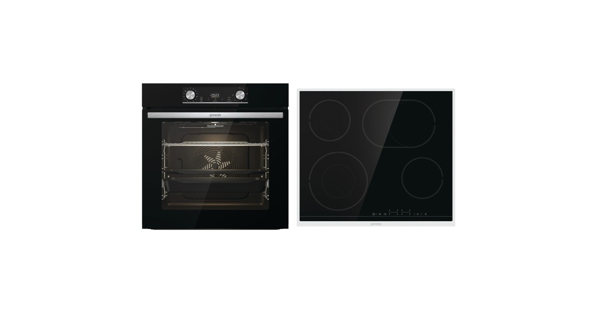 gorenje Black Steam Set, Backofen-Set(schwarz)
