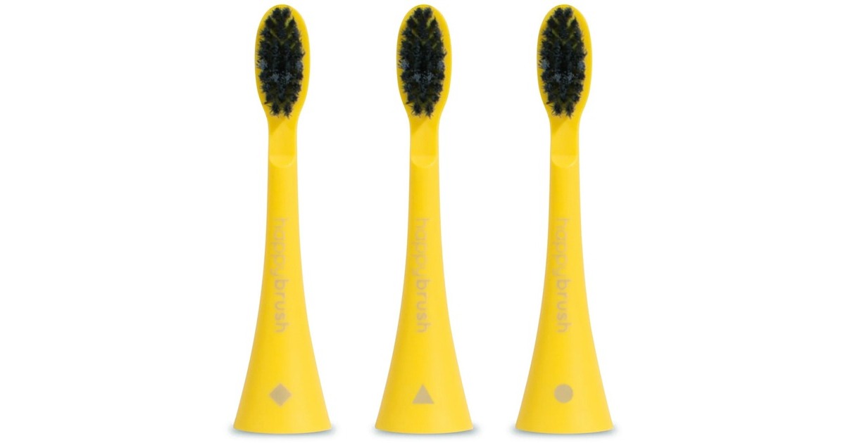happybrush ECO VIBE 3 Minions Aufsteckbürsten(gelb)