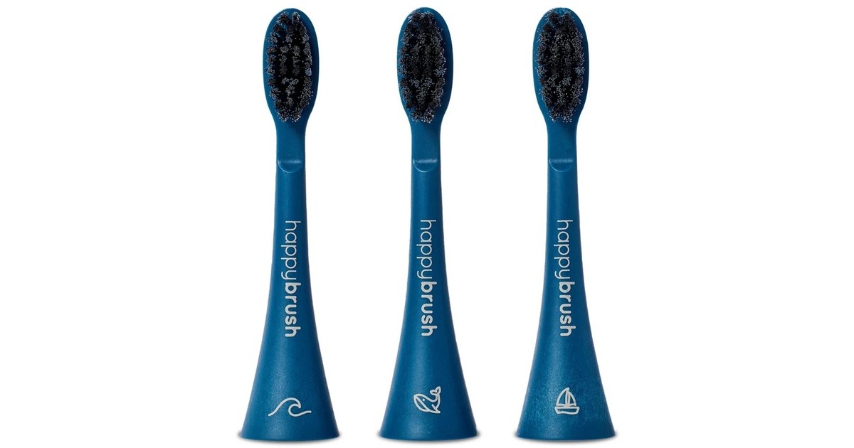 happybrush ECO VIBE 3 Ocean Aufsteckbürsten(blau)
