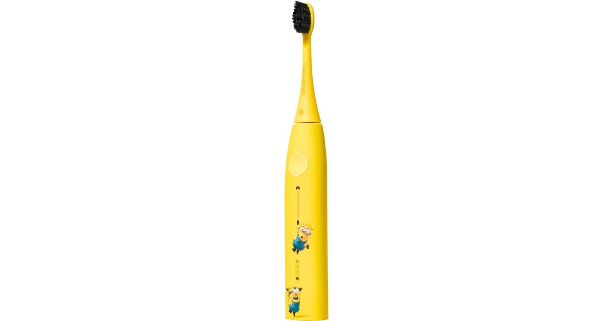 happybrush StarterKit Schall Eco VIBE 3 Minions, Elektrische Zahnbürste(gelb)