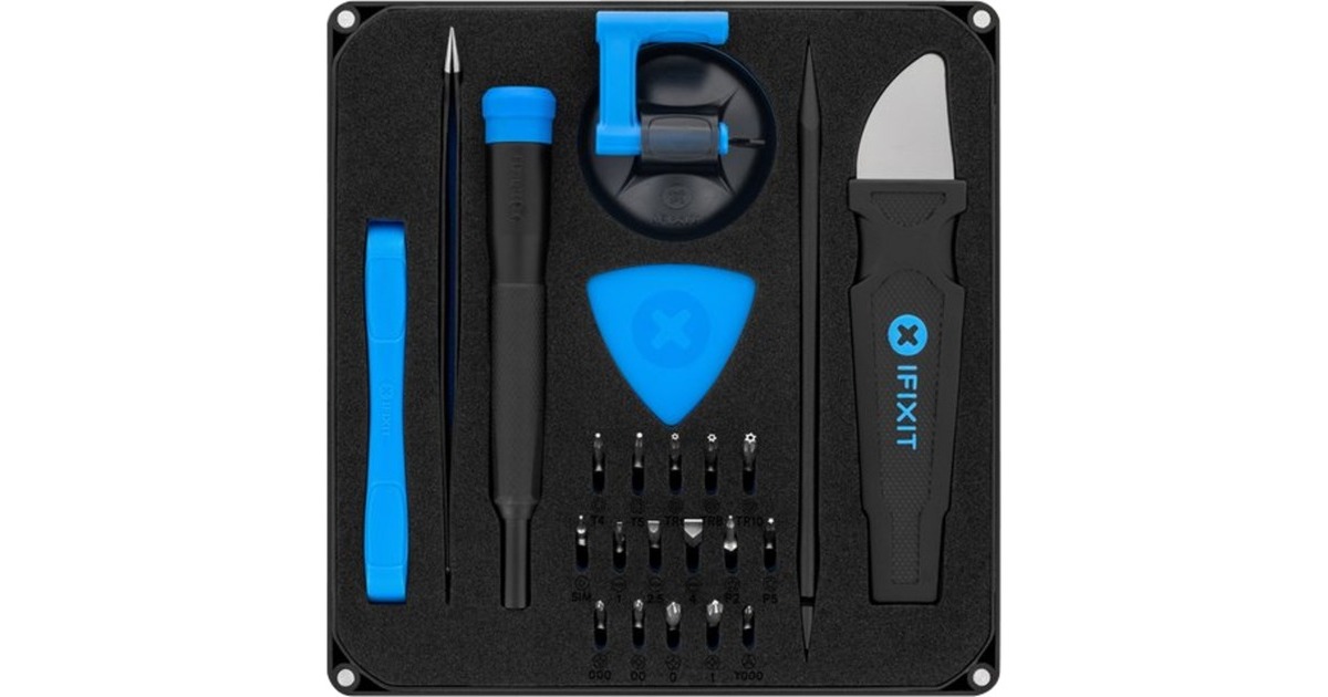 iFixit Essential Electronics Toolkit v2.2, Werkzeug-Set(schwarz/blau, 23-teilig)