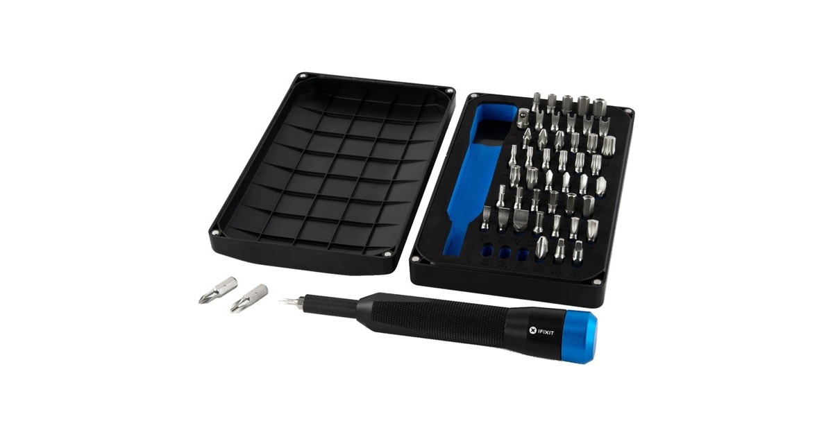 iFixit Mahi Precision Bit Set, Bit-Satz(schwarz/blau, 49-teilig)