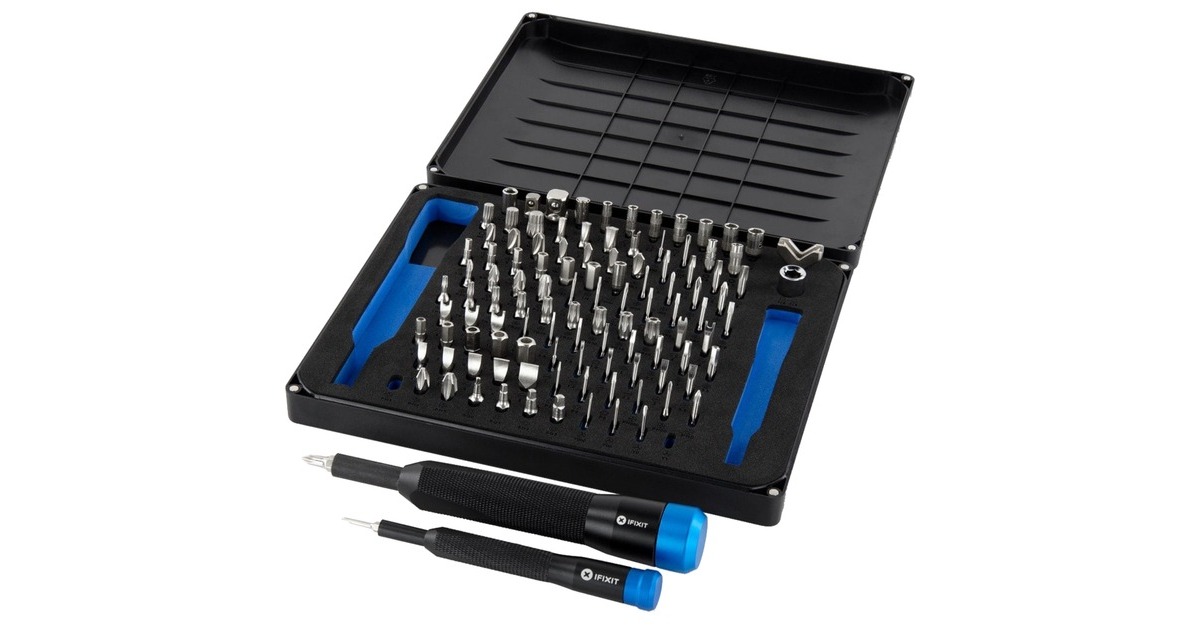 iFixit Manta Precision Bit-Satz(schwarz/blau, 114-teilig)