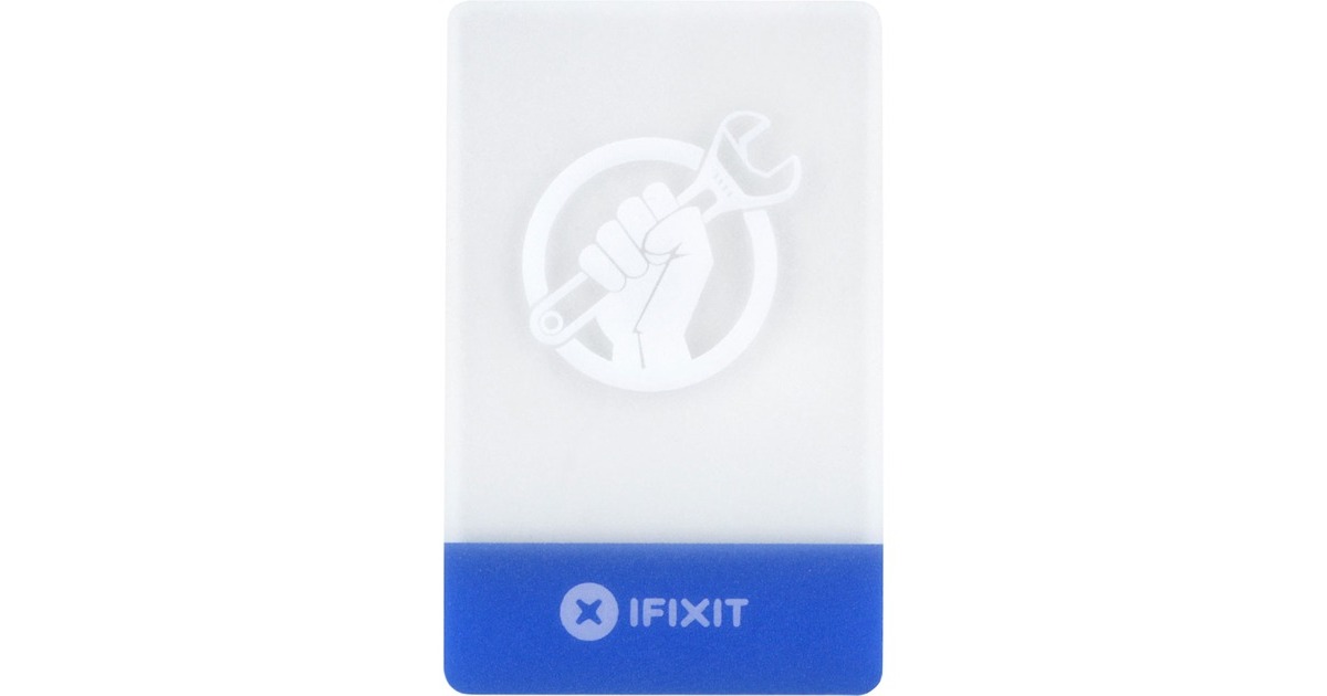 iFixit Plastic Cards in Kreditkartengröße, Schaber(transparent/blau, 2 Stück)