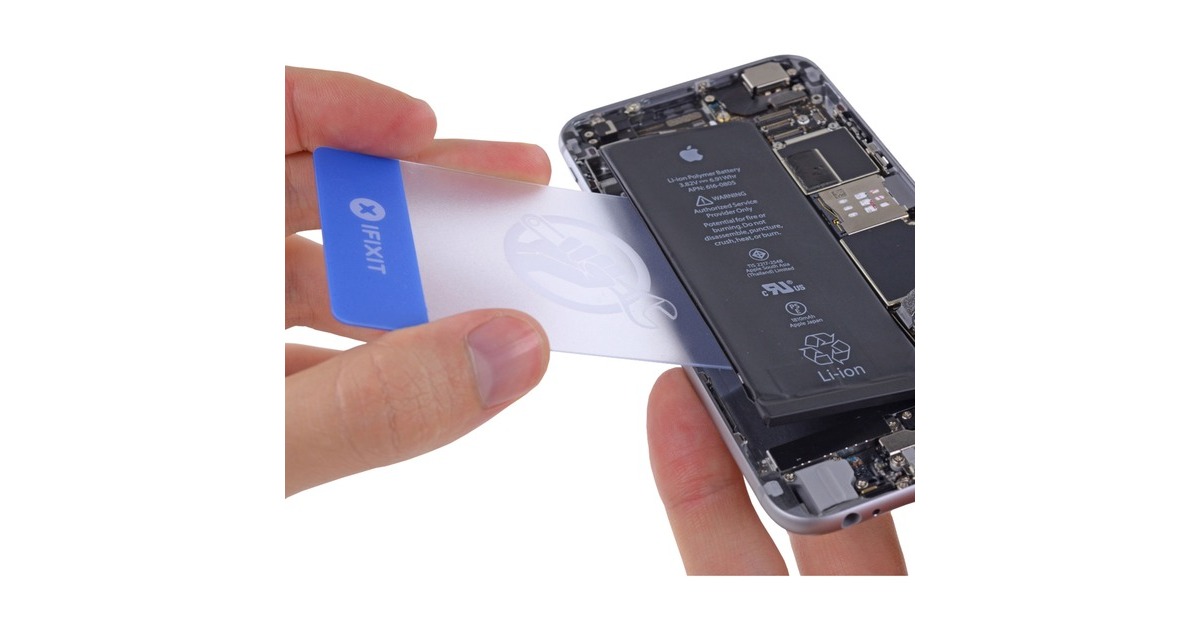 iFixit Plastic Cards in Kreditkartengröße, Schaber(transparent/blau, 2 Stück)