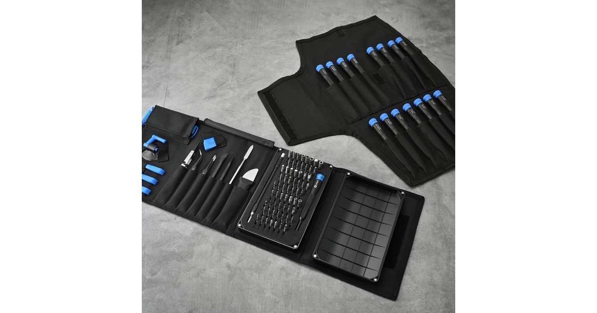 iFixit Repair Business Toolkit, 143-teilig, Werkzeug-Set(schwarz/blau, für Elektronikreparaturen)