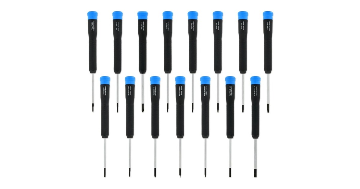 iFixit (NEW) Marlin Schraubendreher-Set(schwarz/blau, 15-teilig)