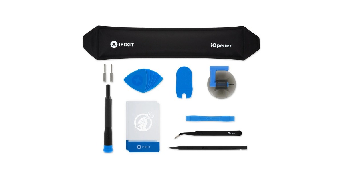iFixit iOpener Toolkit, Werkzeug-Set(schwarz/blau, 16-teilig)