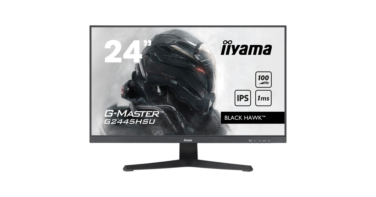 iiyama G-Master G2445HSU-B1, Gaming-Monitor(61 cm (24 Zoll), schwarz (matt), FullHD, IPS, AMD Free-Sync, 100Hz Panel)