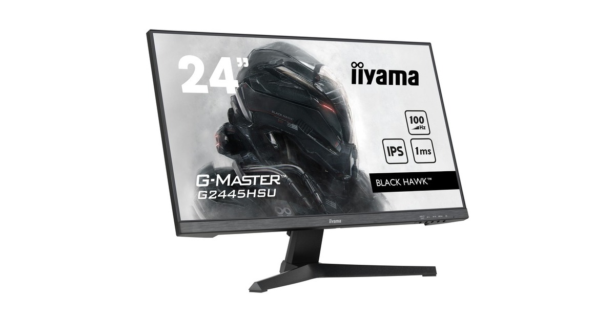 iiyama G-Master G2445HSU-B1, Gaming-Monitor(61 cm (24 Zoll), schwarz (matt), FullHD, IPS, AMD Free-Sync, 100Hz Panel)