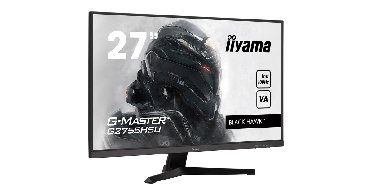 iiyama G-Master G2755HSU-B1, Gaming-Monitor(68.5 cm (27 Zoll), schwarz, Full HD, VA, HDMI, DisplayPort, Free-Sync, USB, 100Hz Panel)