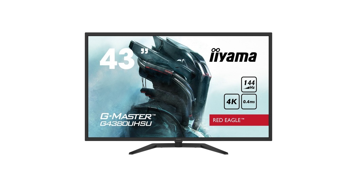 iiyama G-Master G4380UHSU-B1, Gaming-Monitor(108 cm (43 Zoll), schwarz, UltraHD/4K, AMD Free-Sync, VA, 144Hz Panel)