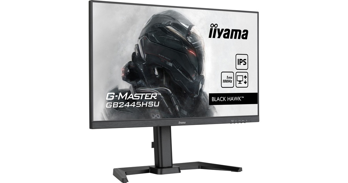 iiyama G-Master GB2445HSU-B1, Gaming-Monitor(61 cm (24 Zoll), schwarz (matt), FullHD, IPS, AMD Free-Sync, 100Hz Panel)
