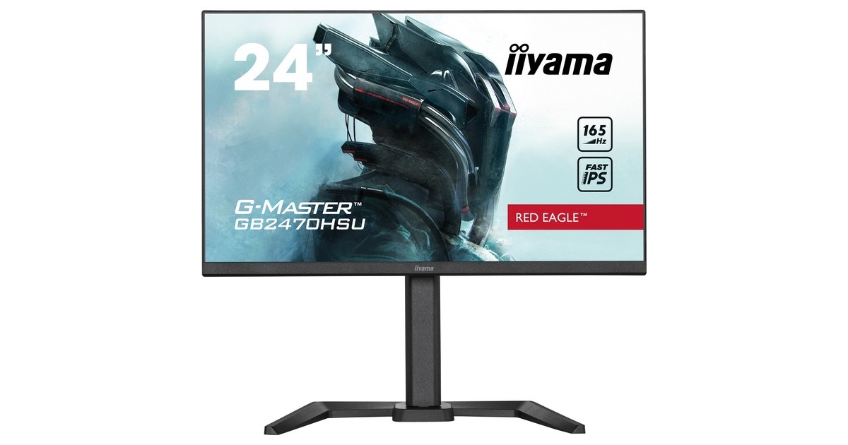iiyama G-Master GB2470HSU-B5, Gaming-Monitor(60.5 cm (23.8 Zoll), schwarz, FullHD, IPS, AMD Free-Sync, 165Hz Panel)